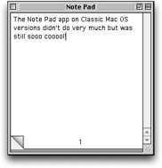 Note Pad Screenshot