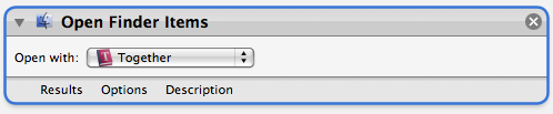 Open in Together Automator action