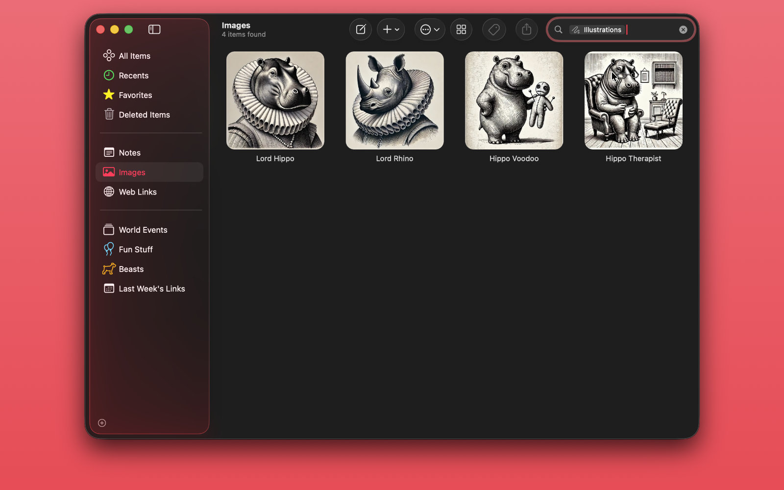 Searching for illustrations