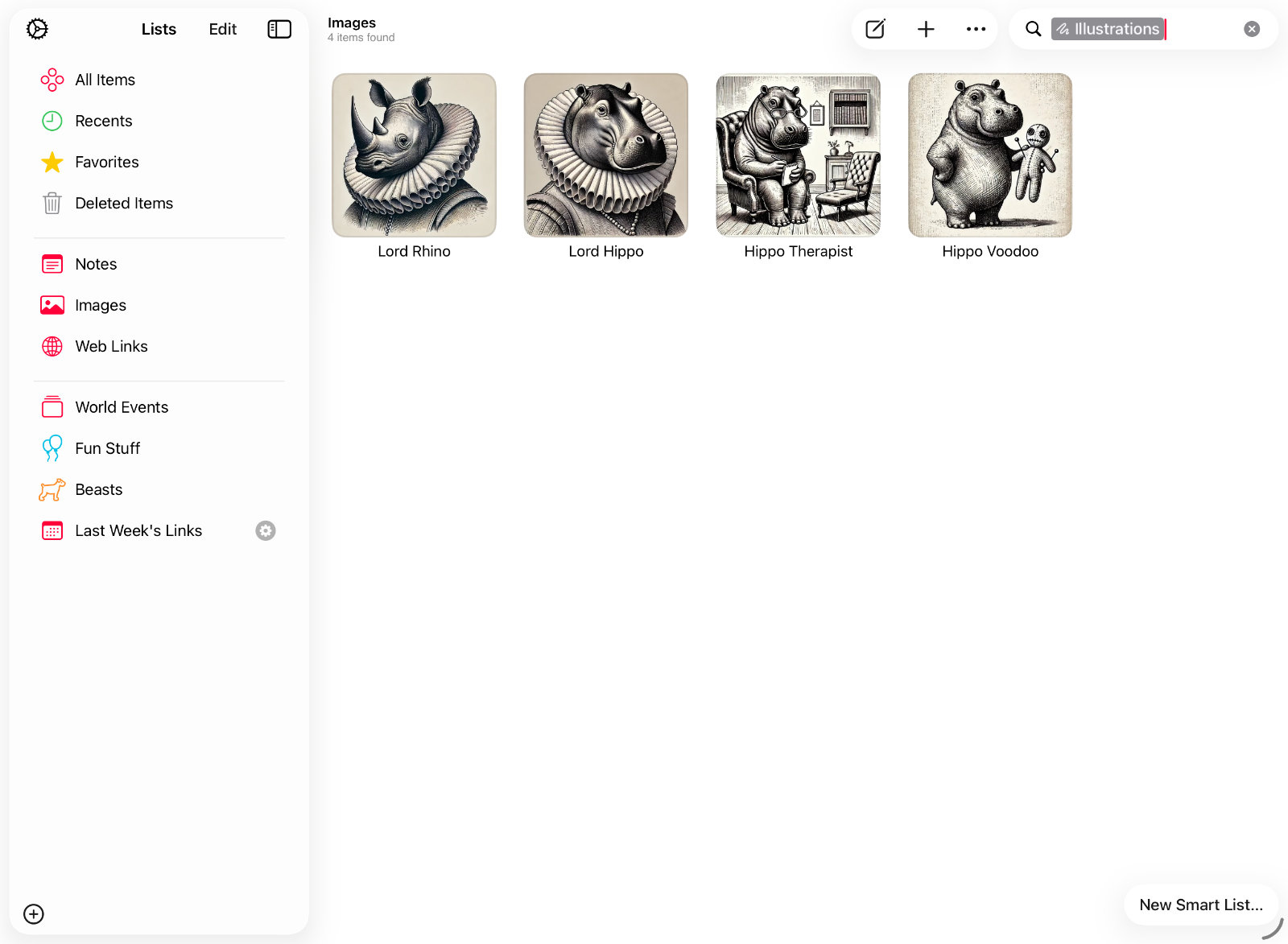 Searching for illustrations