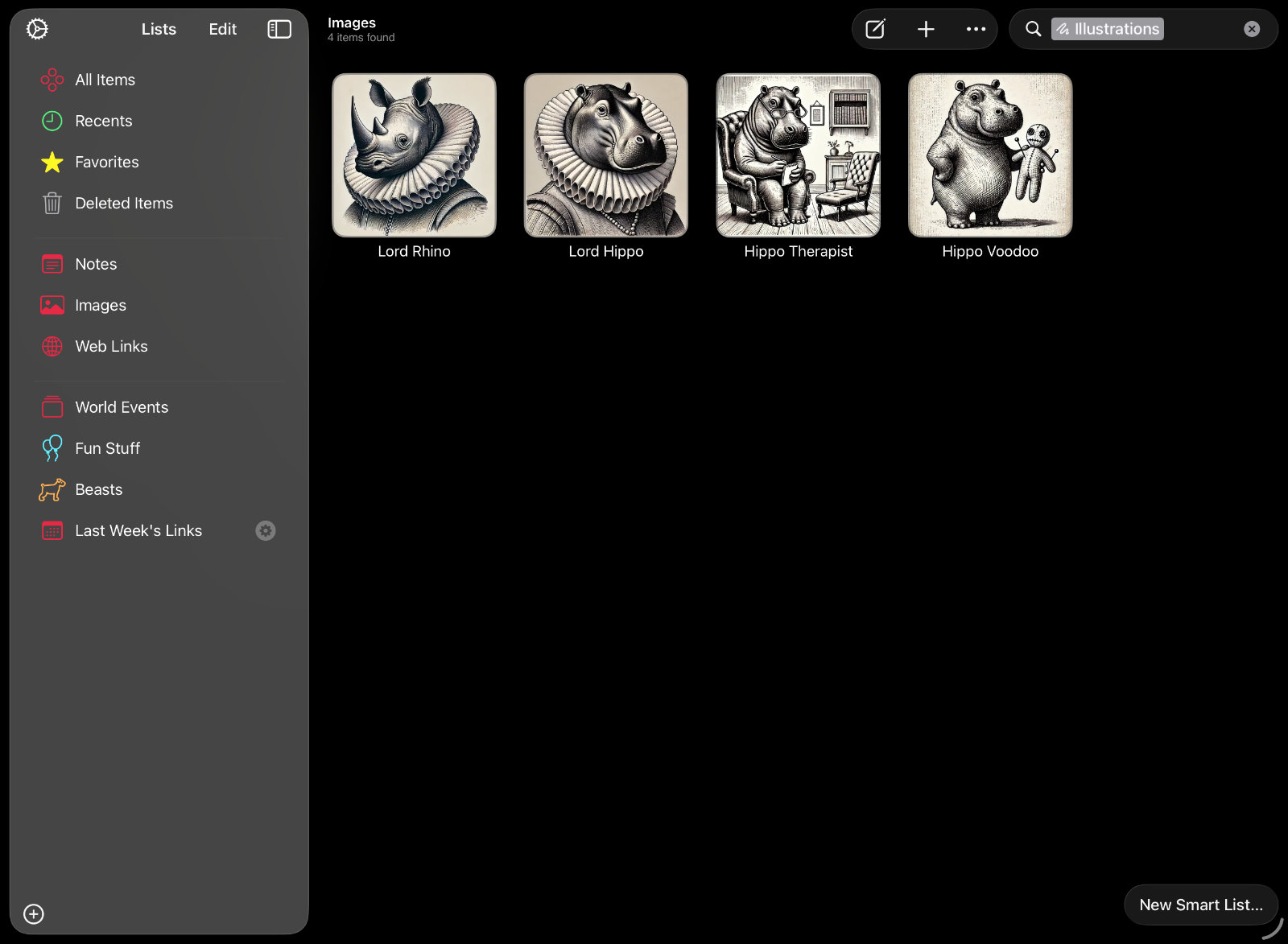 Searching for illustrations