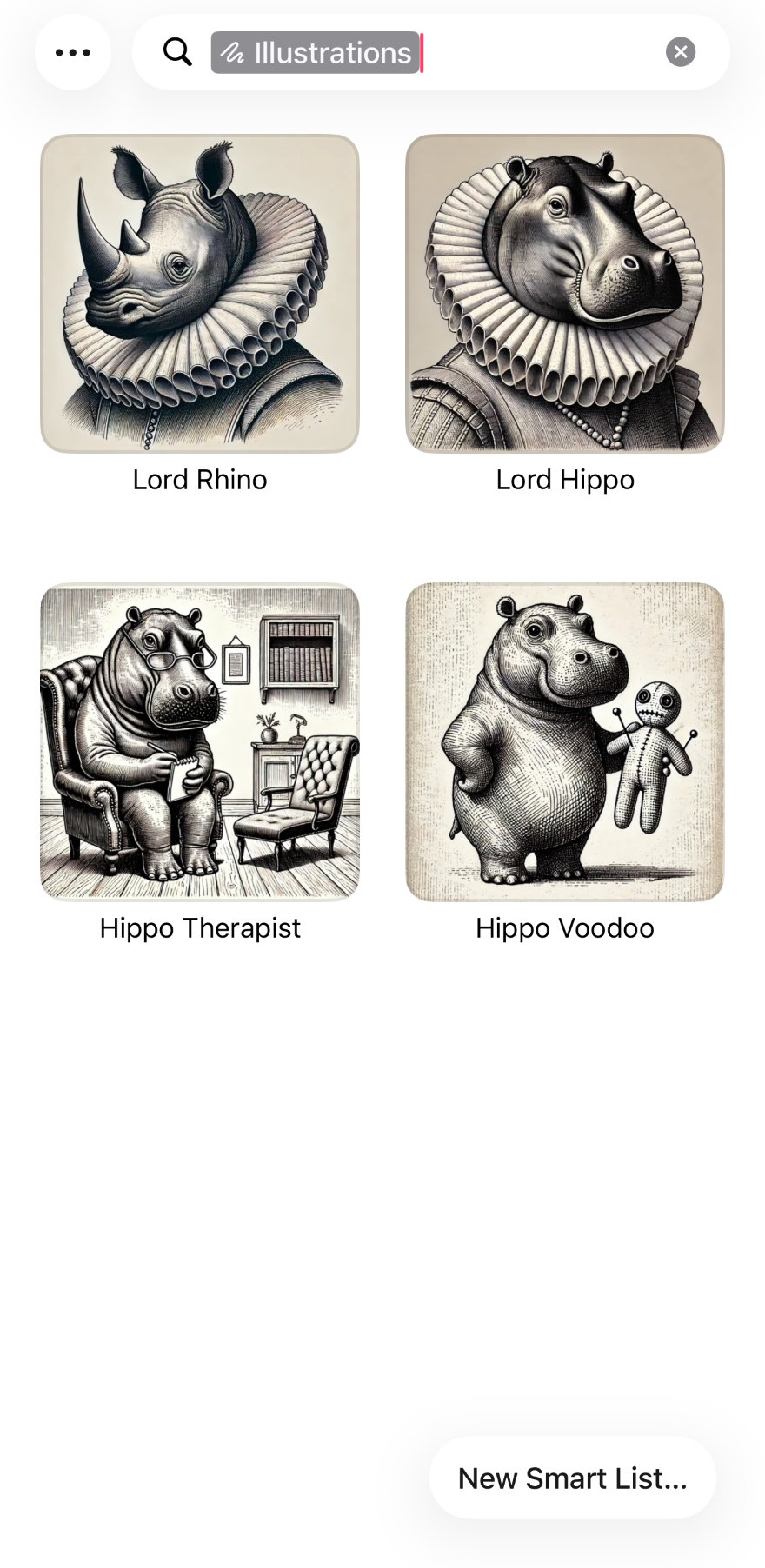 Searching for illustrations